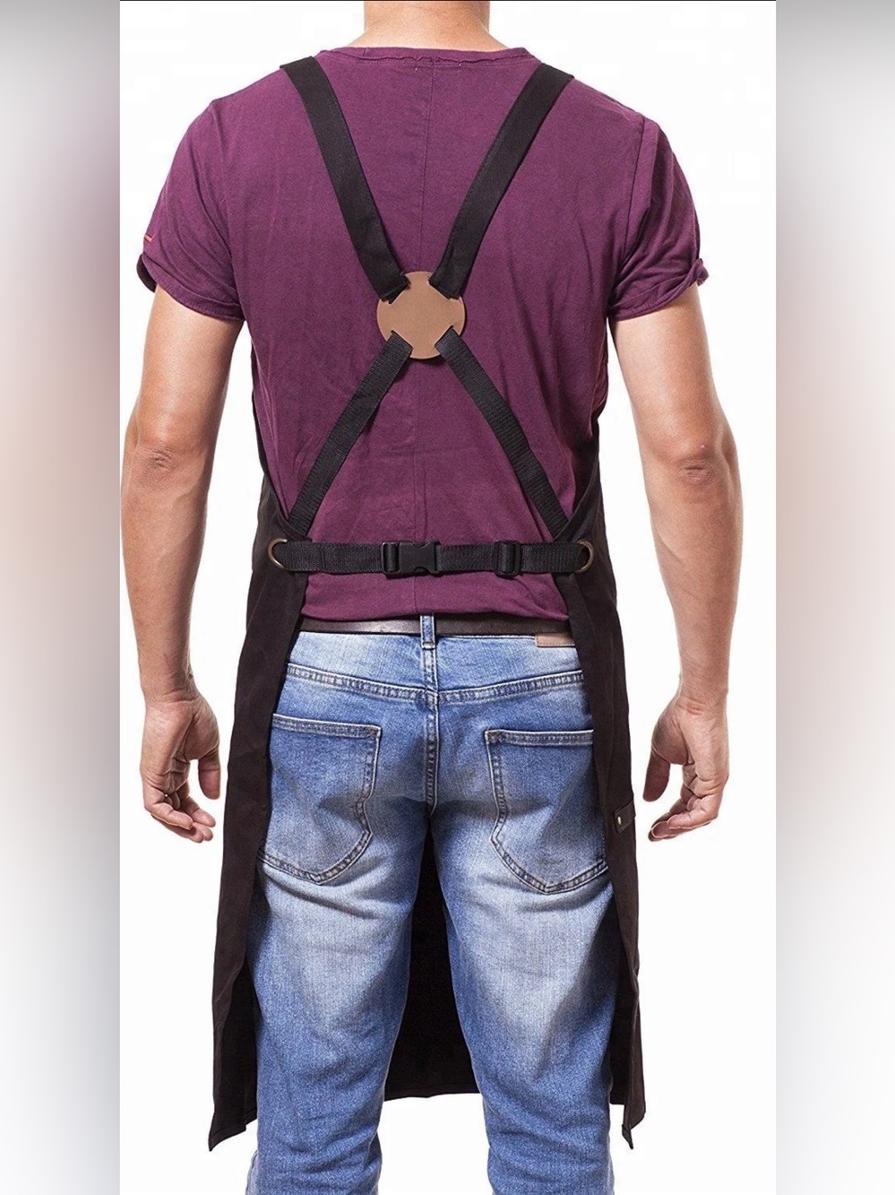 Dark Denim Workwear Apron with Utility Pockets #0420263 - Picture 3 of 10